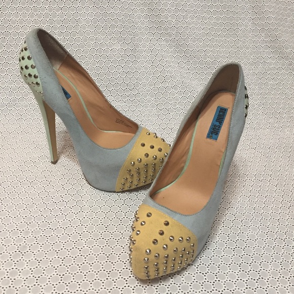 Penny Sue | Blue Studded Stilettos the shoe guru - Picture 2 of 8